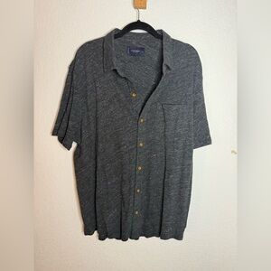Lucky Brand NWT Charcoal Button-Down Shirt